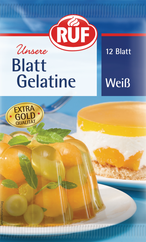 RUF Blatt Gelatine Weiß