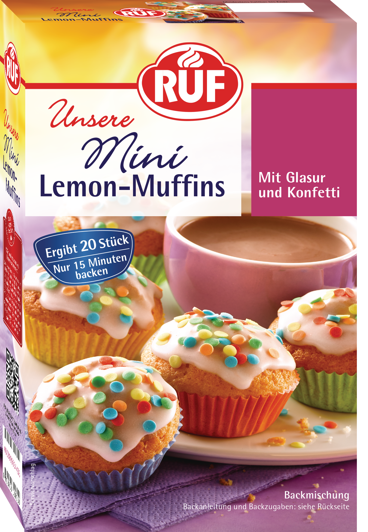 RUF Mini Lemon Muffins Backmischung