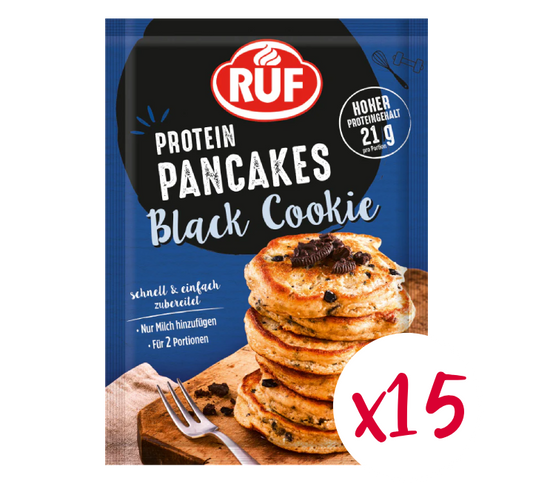 RUF Protein Pancakes Black Cookies (15 Stück)