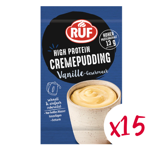 RUF Protein Pudding Vanille Set (15 Stück)