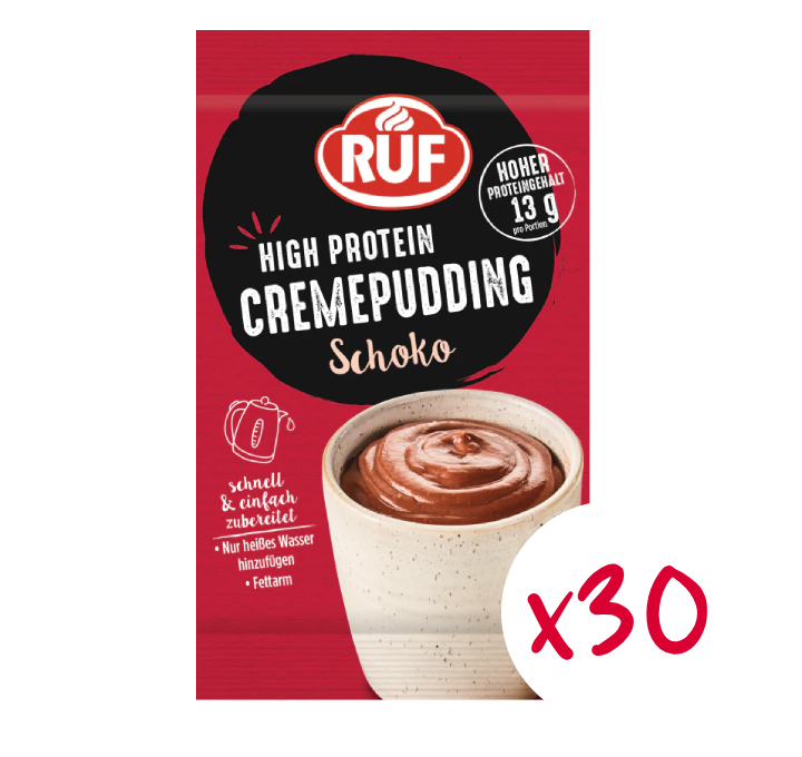 RUF Monats-Vorrat Protein Pudding Schoko (30 Stück)