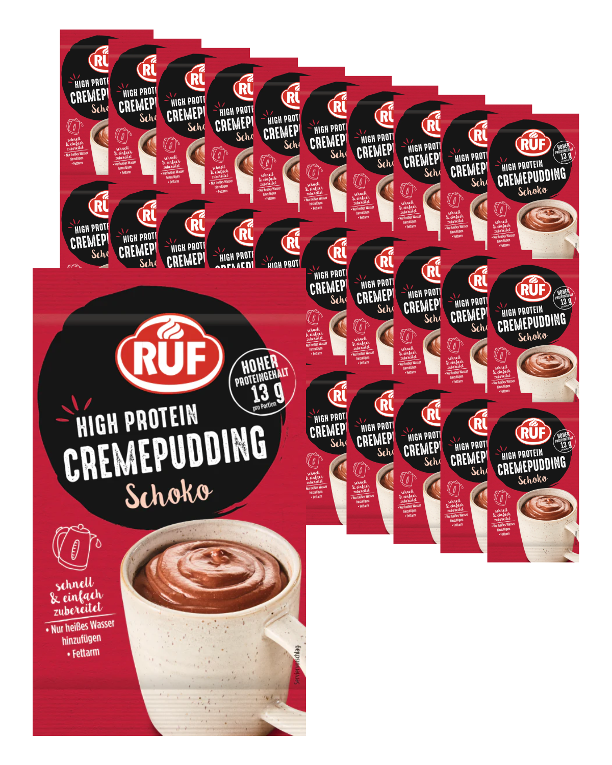 RUF Monats-Vorrat Protein Pudding Schoko (30 Stück)