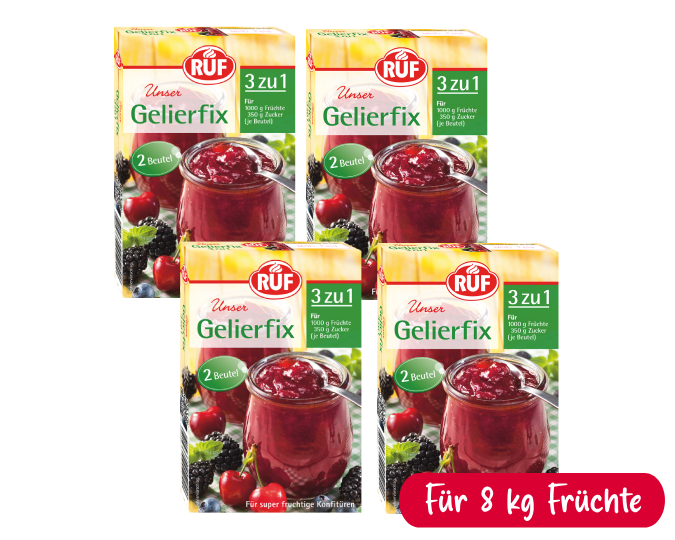 RUF Gelierfix 3 zu 1 Bundle (4 Stück)