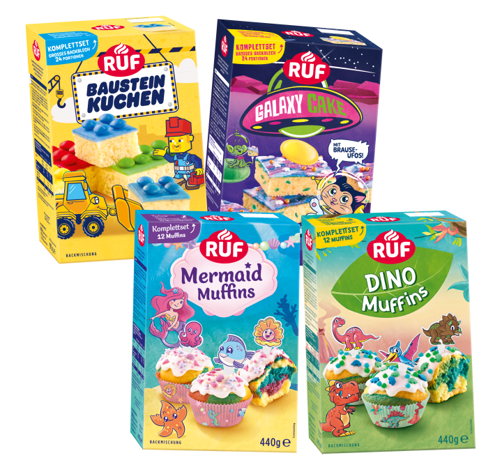 RUF Kinderbackmischungen Set (4 Stück)
