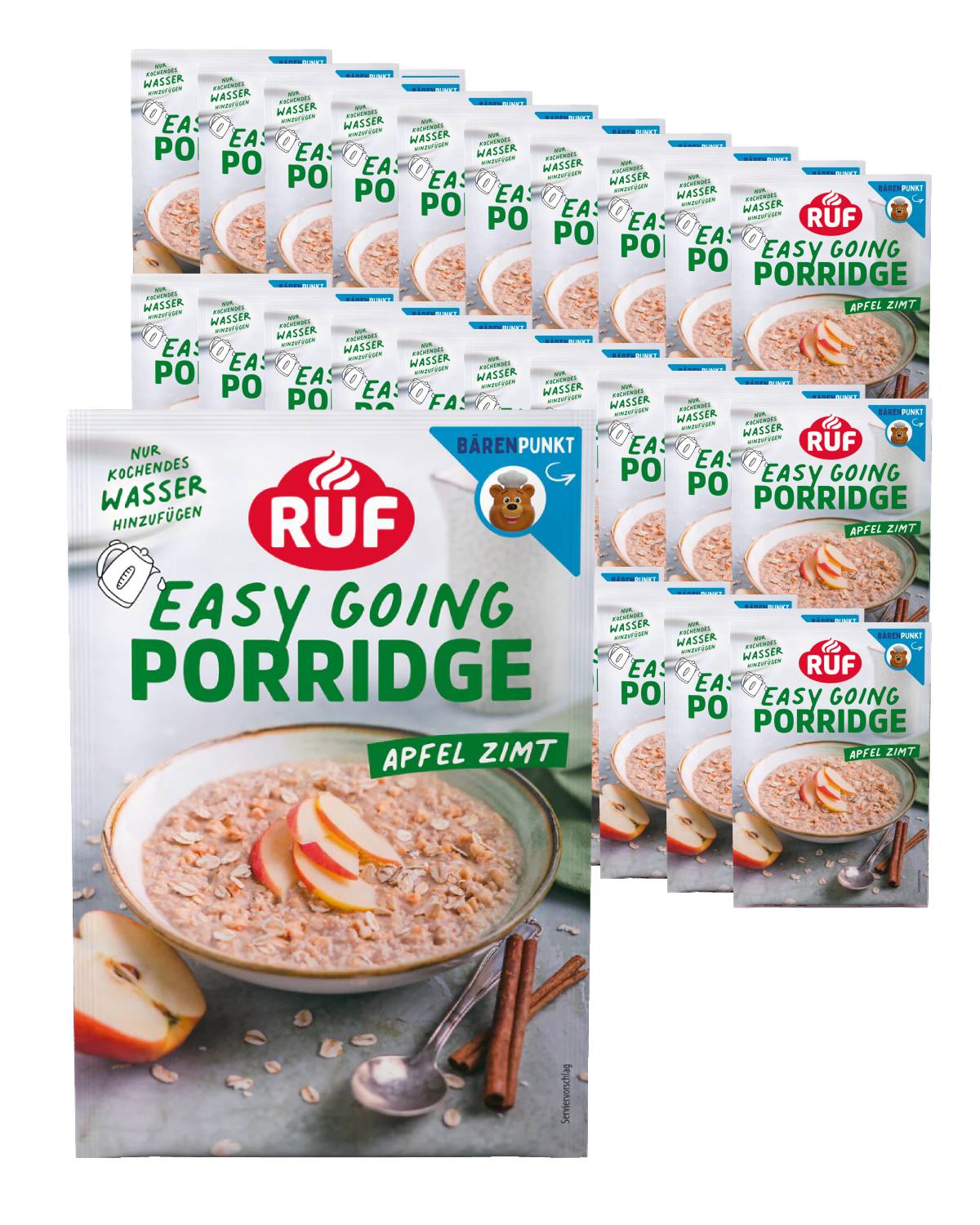 RUF Monats-Vorrat Porridge Apfel Zimt (30 Stück)
