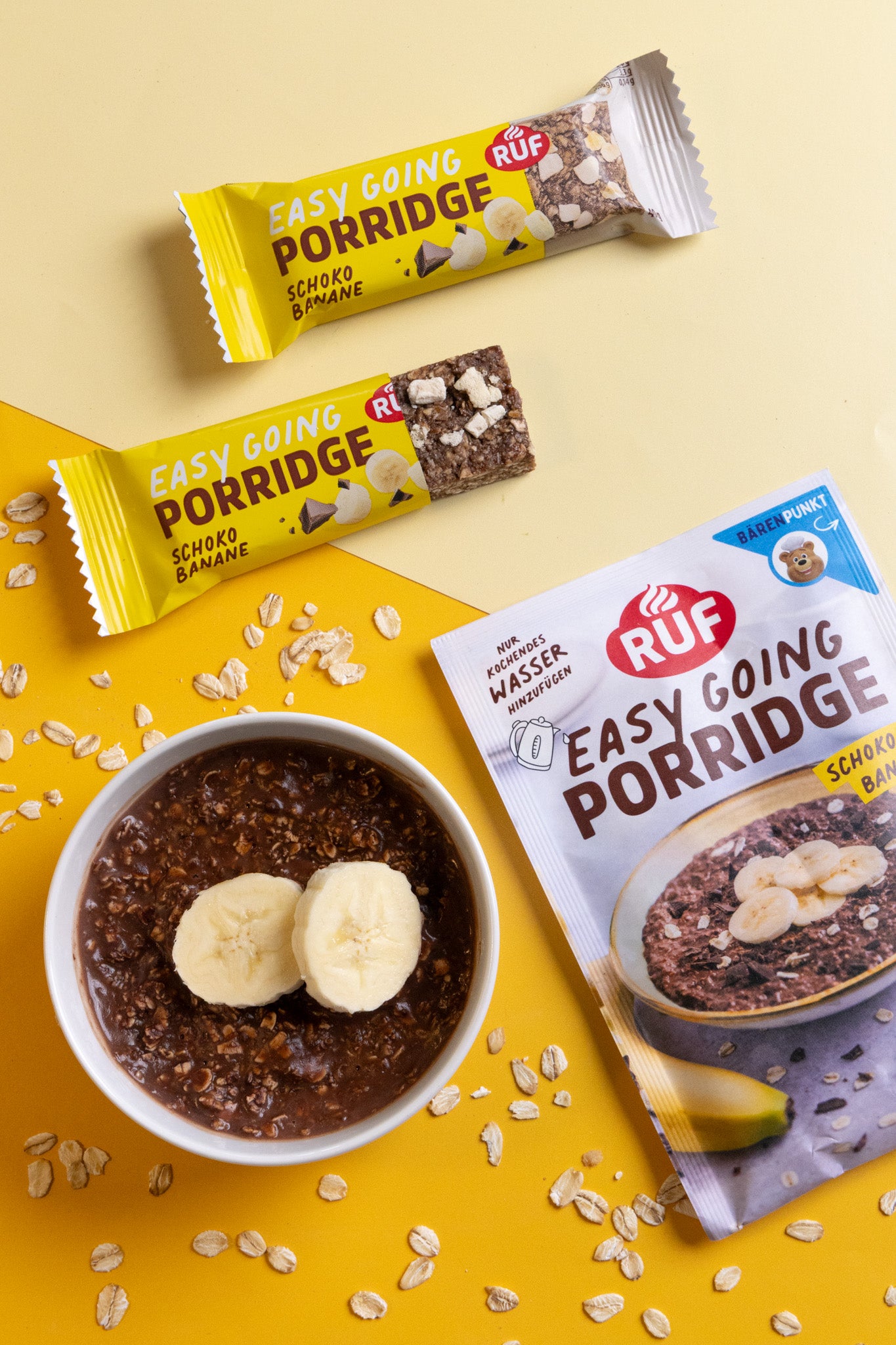 RUF Schoko Banane Porridge + Riegel (16 Stück)