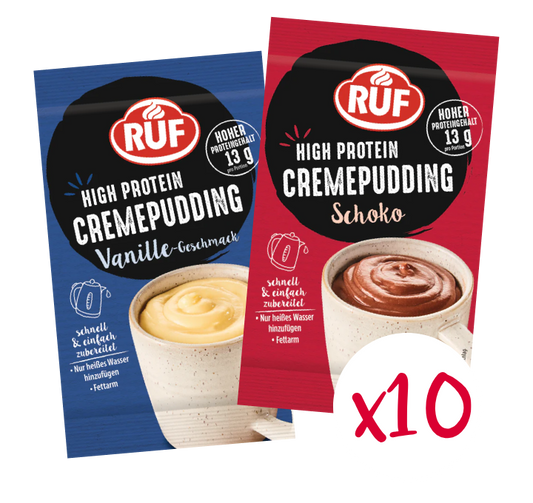 RUF High Protein Pudding Probier Set (10 Stück)