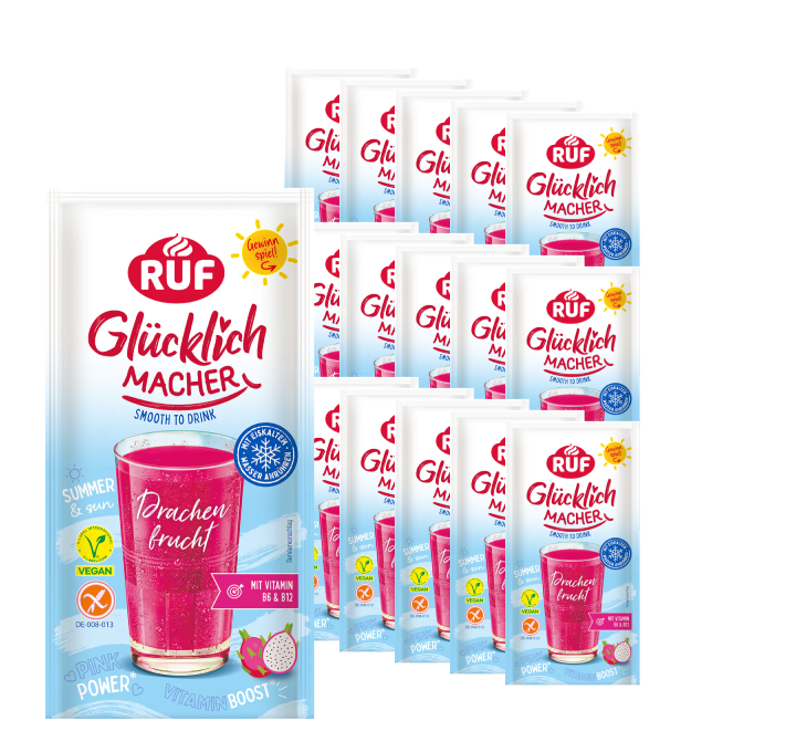 RUF Glücklichmacher Smooth to Drink Drachenfrucht Set (15 Stück)