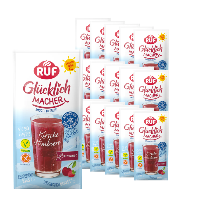 RUF Glücklichmacher Smooth to Drink Kirsche Himbeere Set (15 Stück)