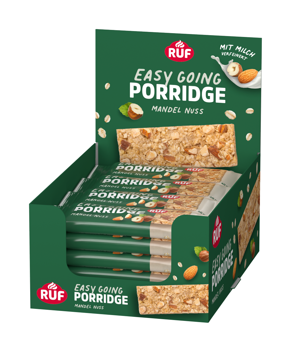 RUF Porridge Riegel Mandel Nuss - 16er Box