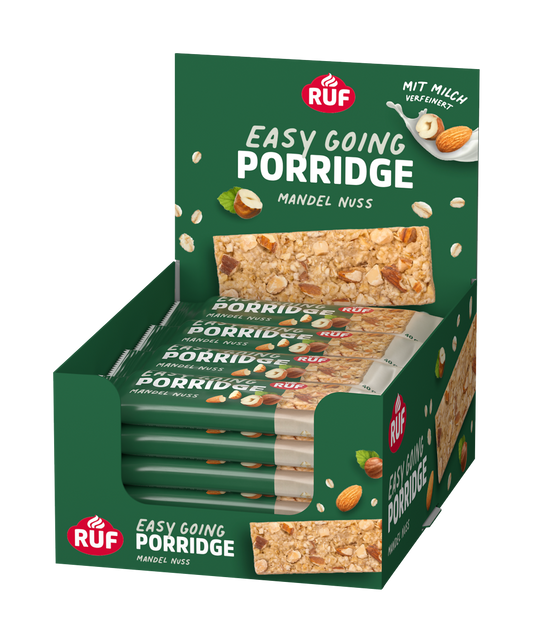 RUF Porridge Riegel Mandel Nuss - 16er Box