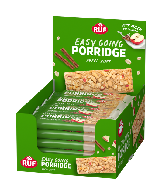 RUF Porridge Riegel Apfel Zimt - 16er Box