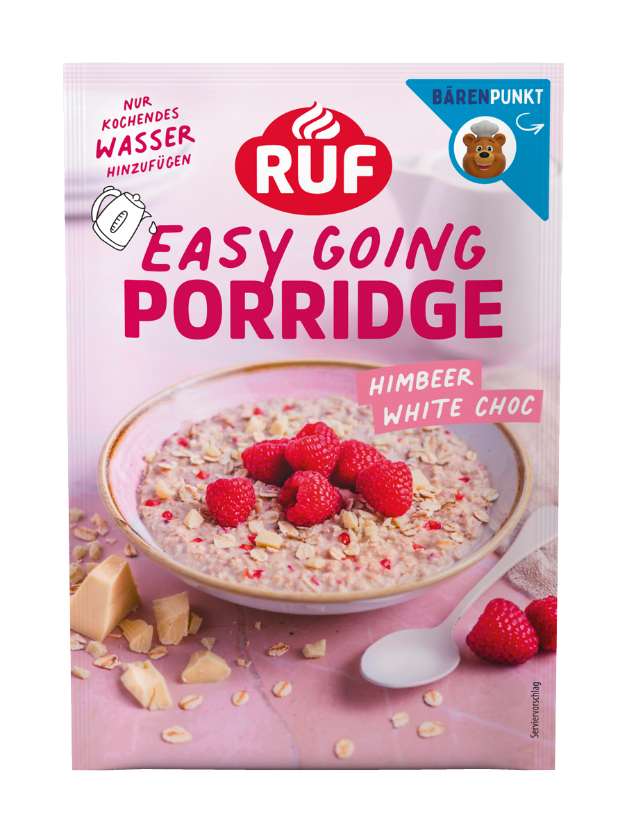 RUF Porridge Himbeer White Chocolate