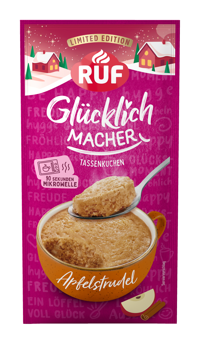 RUF Glücklichmacher Tassenkuchen Apfelstrudel