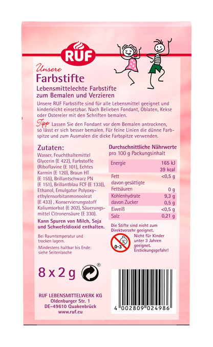 RUF Lebensmittel Farbstifte -  Bild 1