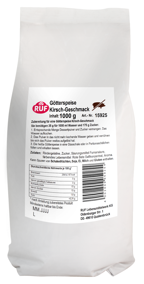 RUF Götterspeise Kirsch (1 kg)