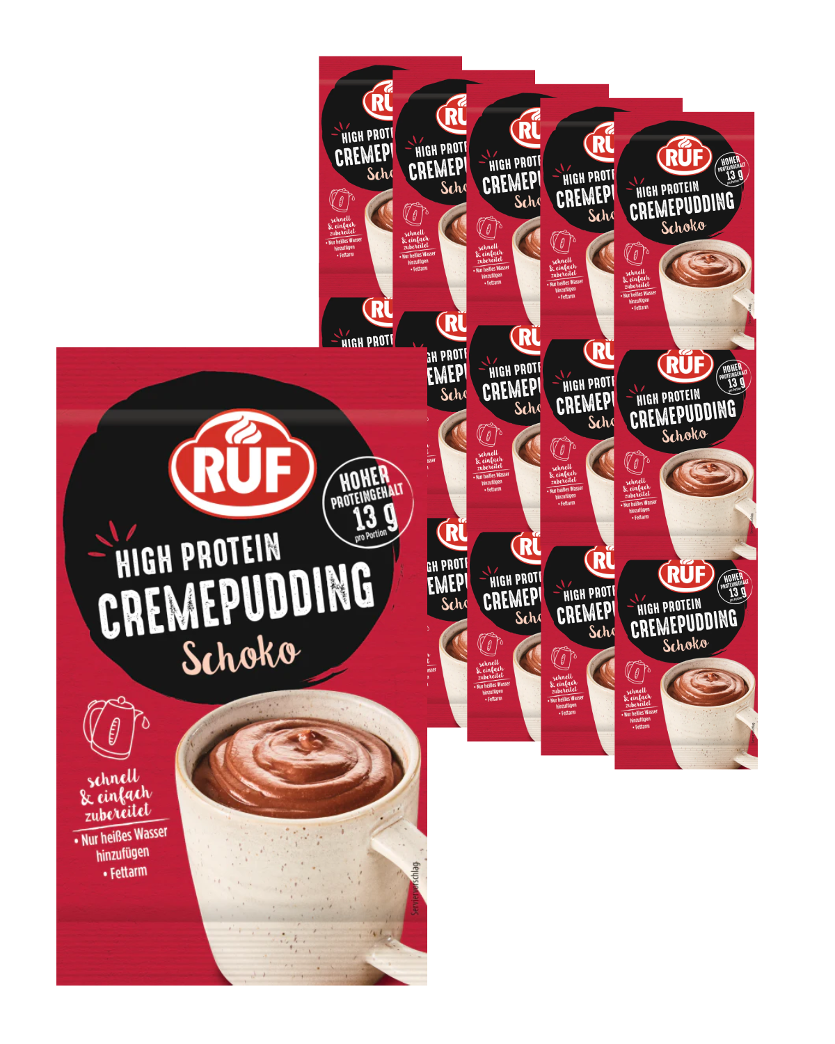RUF Protein Pudding Schoko Set (15 Stück)