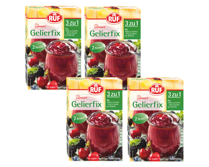RUF Gelierfix 3 zu 1 Bundle (4 Stück)