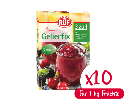 RUF Gelierfix 3 zu 1 Bundle (10 Stück)