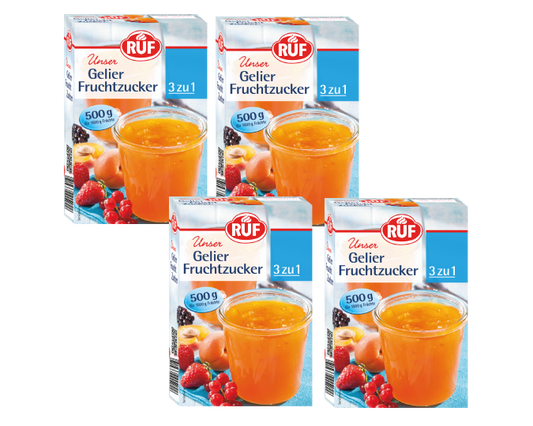 RUF Gelier Fruchtzucker Bundle (4 Stück)
