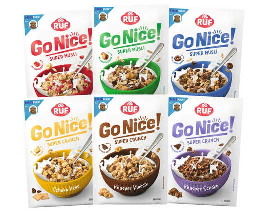 RUF GoNice! Müsli Probier Set (6 Stück)