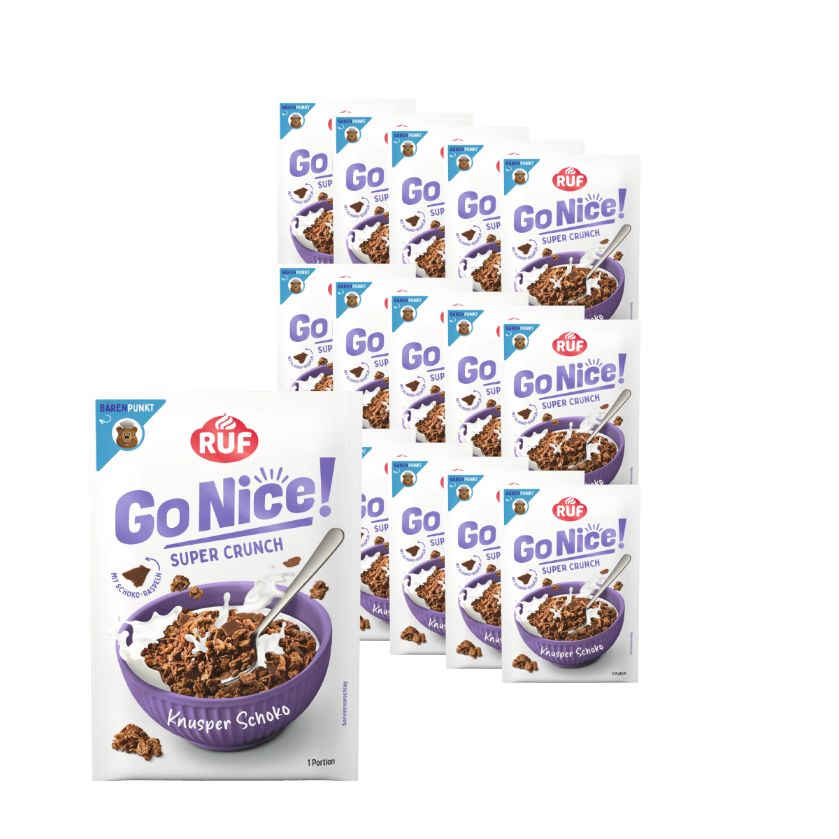 RUF GoNice! Knusper Schoko Müsli Set (15 Stück)