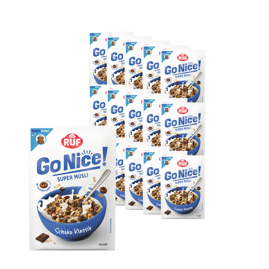 RUF GoNice!  Schoko Klassik Müsli Set (15 Stück)
