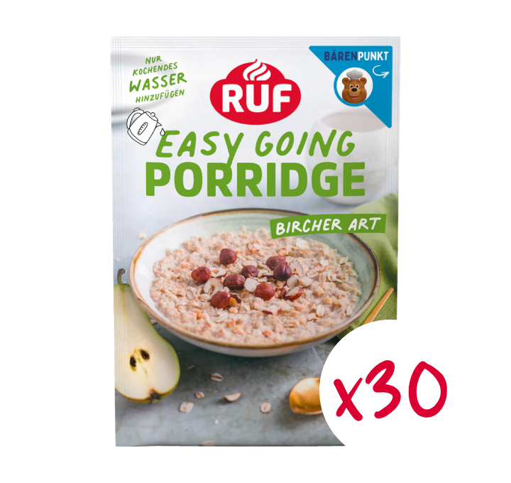 RUF Monats-Vorrat Porridge Bircher Art (30 Stück)