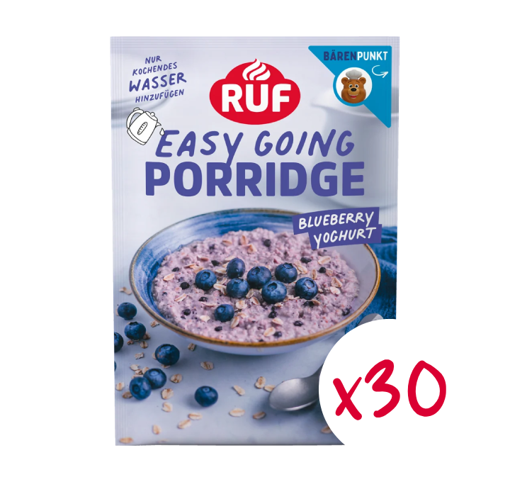RUF Monats-Vorrat Porridge Blueberry Yoghurt (30 Stück)