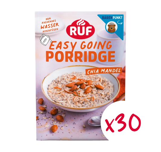 RUF Monats-Vorrat Porridge Chia Mandel (30 Stück)