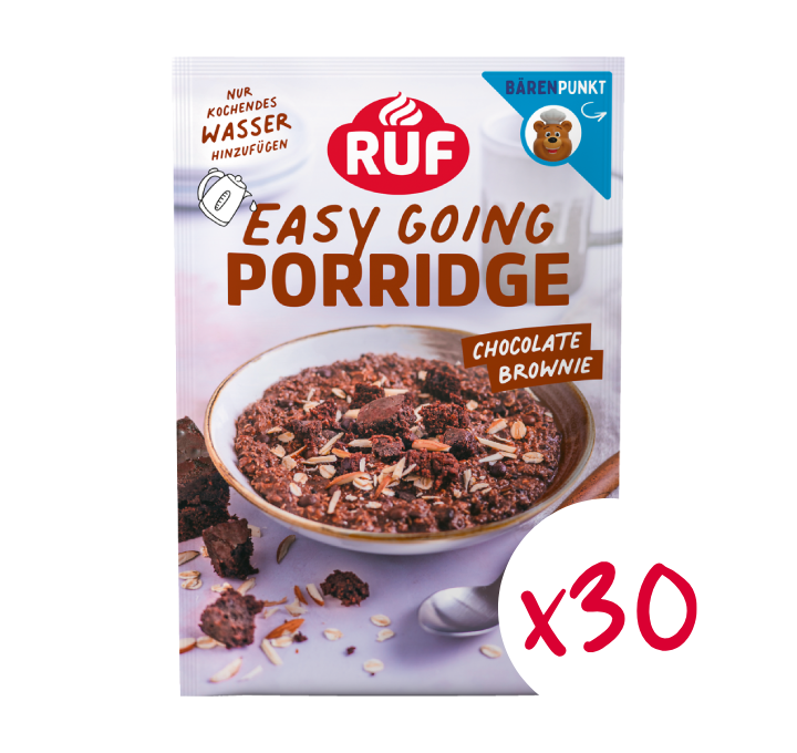 RUF Monats-Vorrat Porridge Choco Brownie (30 Stück)