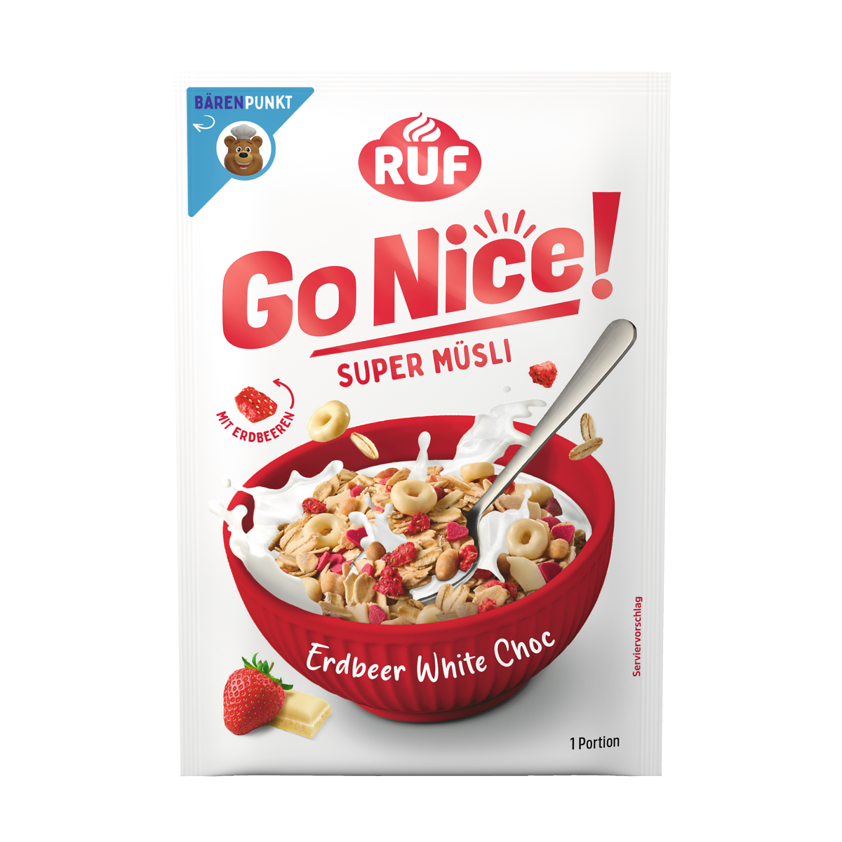 RUF GoNice! Erdbeer White Choc Müsli