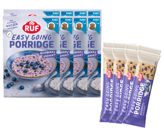 RUF Blueberry Yoghurt Porridge + Riegel (16 Stück)