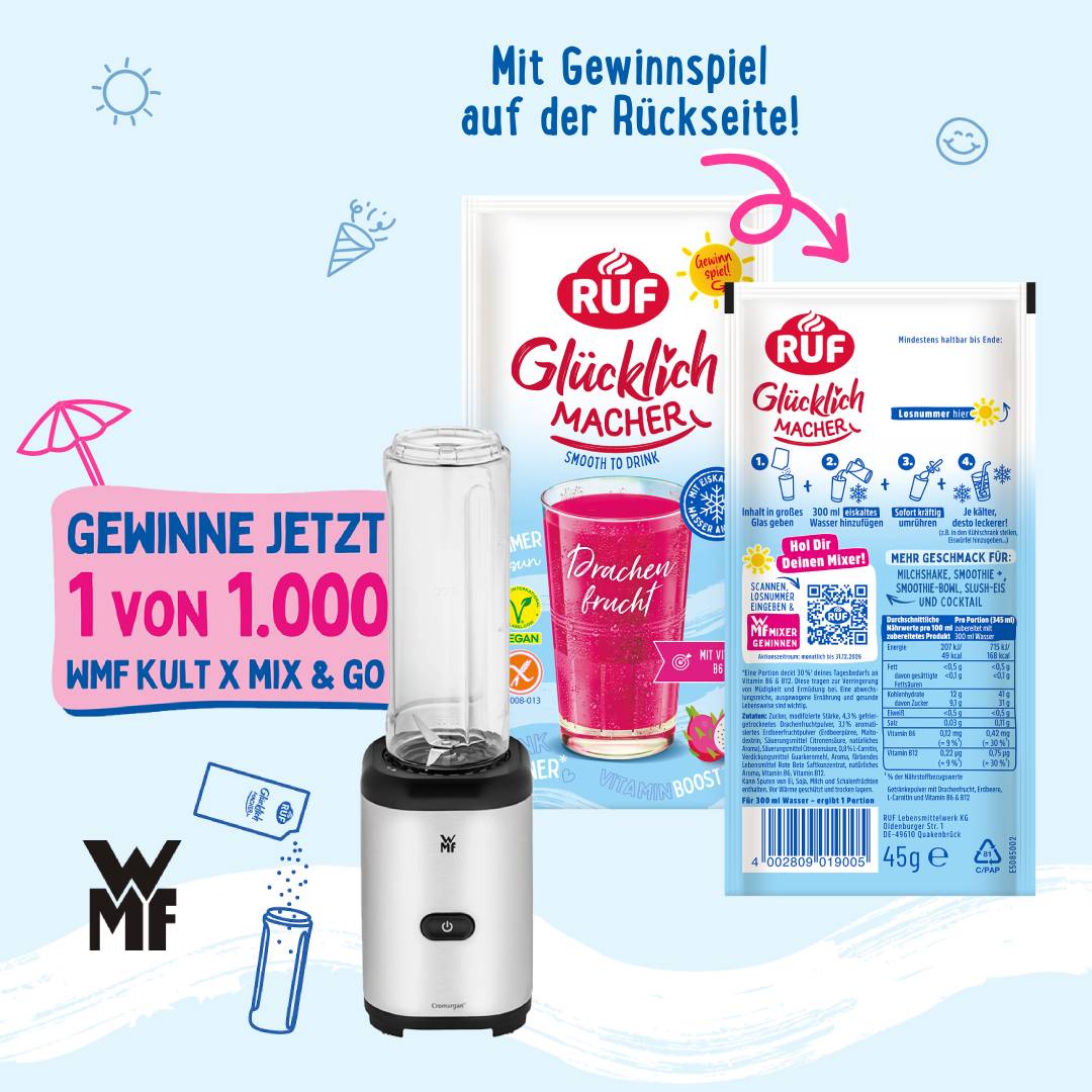 RUF Glücklichmacher Smooth to Drink Erdbeere