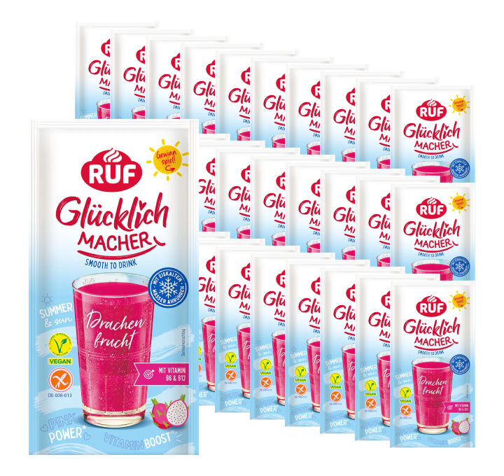 RUF Monats-Vorrat Glücklichmacher Smooth to Drink Drachenfrucht Set (30 Stück)
