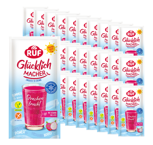 RUF Monats-Vorrat Glücklichmacher Smooth to Drink Drachenfrucht Set (30 Stück)