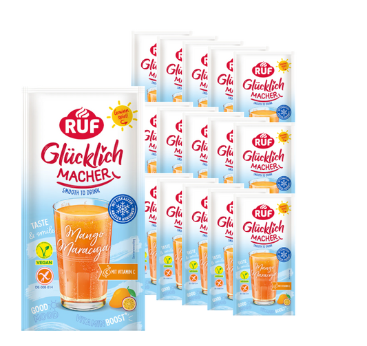 RUF Glücklichmacher Smooth to Drink Mango Maracuja Set (15 Stück)