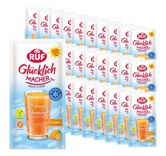 RUF Monats-Vorrat Glücklichmacher Smooth to Drink Mango Maracuja Set (30 Stück)