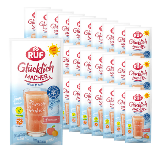 RUF Monats-Vorrat Glücklichmacher Smooth to Drink Pfirsich Aprikose Set (30 Stück)