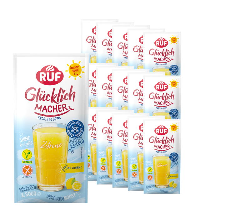 RUF Glücklichmacher Smooth to Drink Zitrone Set (15 Stück)