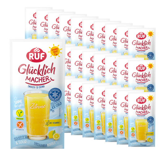 RUF Monats-Vorrat Glücklichmacher Smooth to Drink Zitrone Set (30 Stück)