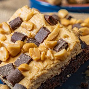 Erdnuss-Frischkäse-Brownies