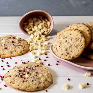 Raspberry White Cookies