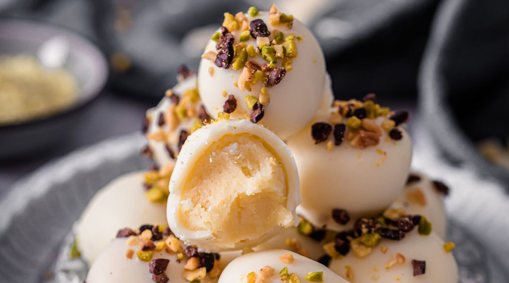Weiße Trüffel-Pralinen mit Limette Rezept