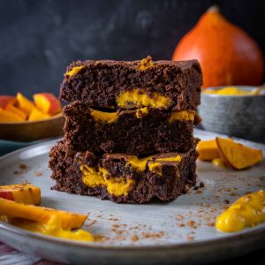 Brownies mit Kürbis-Cheesecake-Swirl