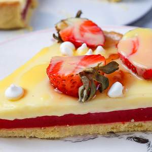 Eierlikör Pannacotta Tarte