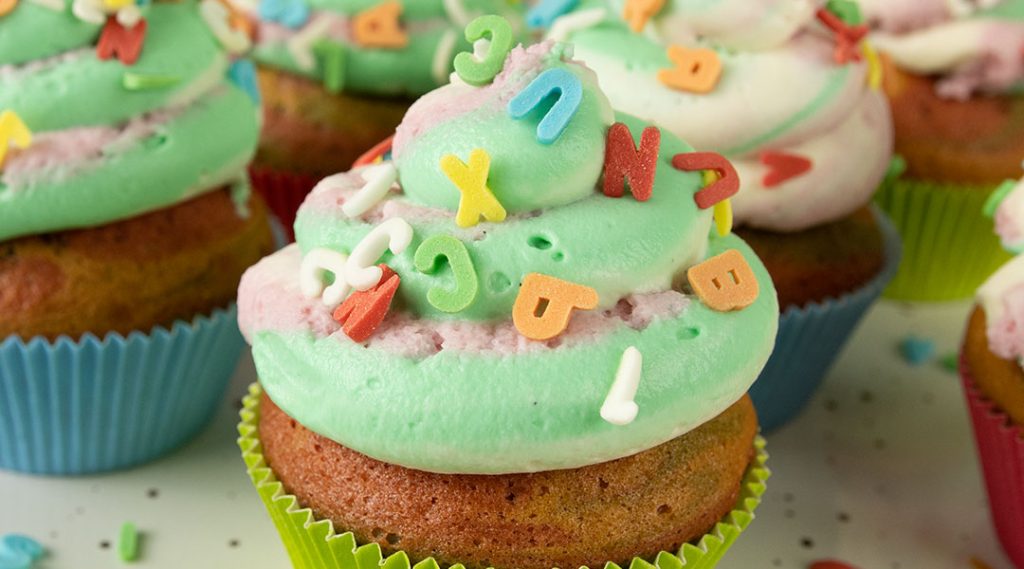Regenbogen Muffins Rezept
