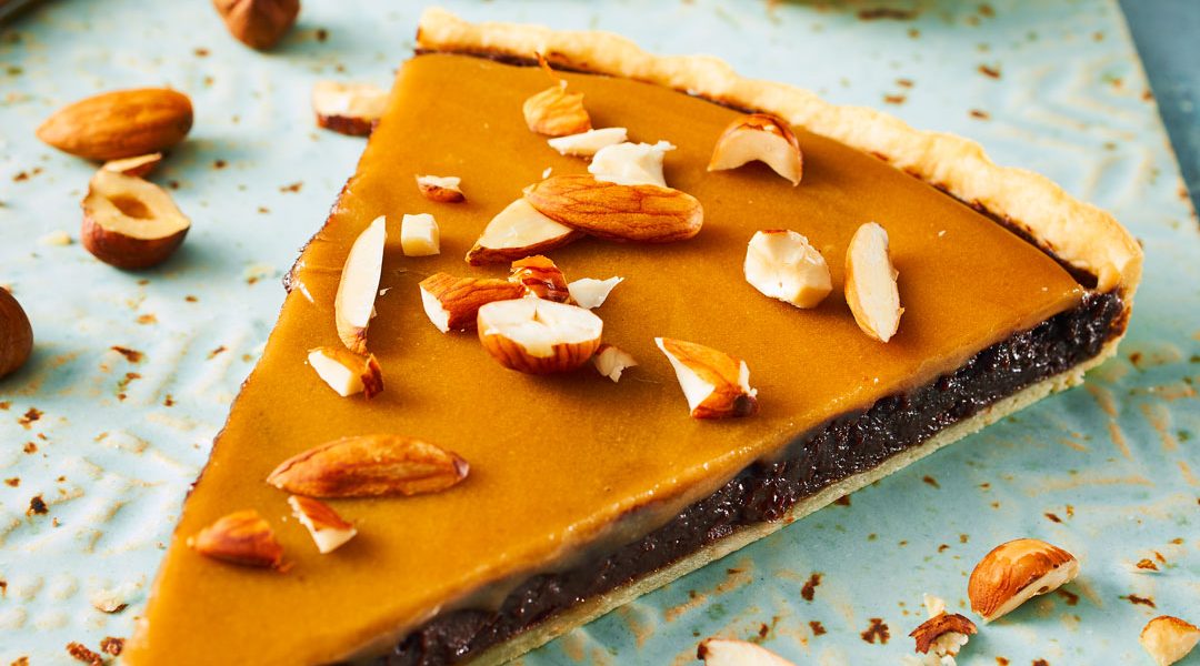 Karamell Schokoladen Tarte – Knusprig, schokoladig, mit Karamell