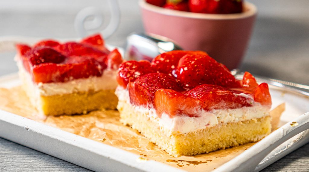 Erdbeerkuchen vom Blech