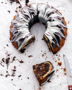 Saftiger und lockerer Marmorkuchen